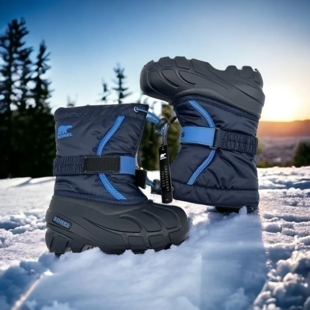 SOREL Children’s Flurry Weather Resistant Winter Snow Boots NIB Kids 10